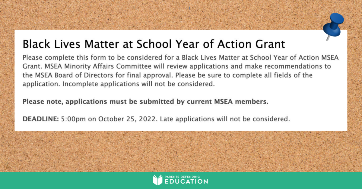 Maryland teachers union offers 1,000 "BLM at School Year of Action