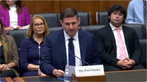 Person speaking at podium