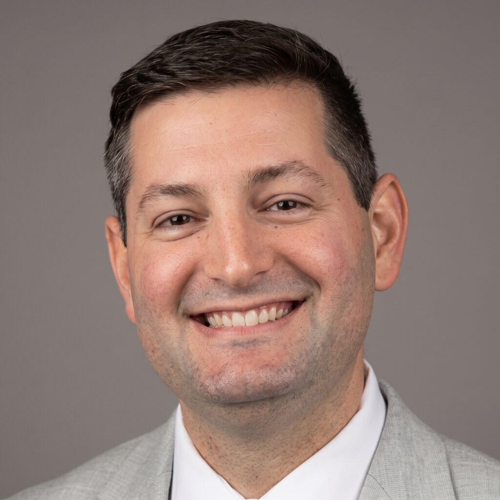 Headshot on grey background